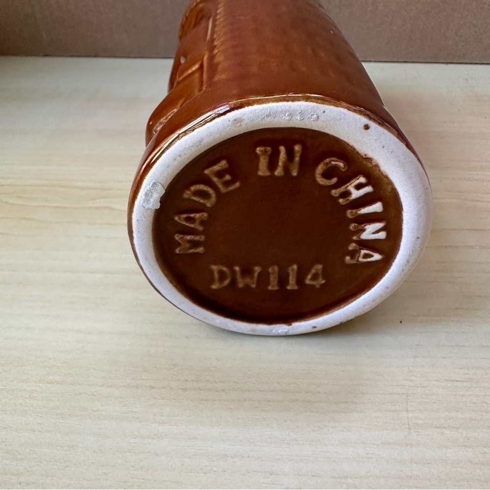 Vintage brown ceramic TIKI mug DW114 Hawaiian tropical - Picture 7 of 11